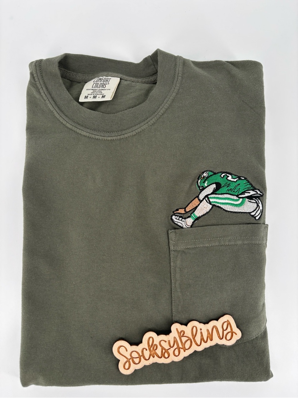 Embroidered Birds Hurdle T-Shirt